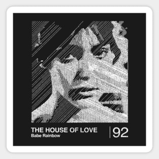 The House Of Love / Minimalist Graphic Artwork Design Magnet